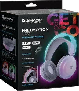 Defender - Vezeték nélküli sztereó headset FreeMotion B651
