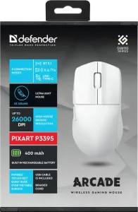 Defender - Vezeték nélküli gamer egér Arcade GM-381