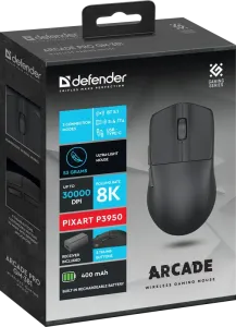 Defender - Vezeték nélküli gamer egér Arcade PRO GM-381