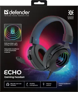 Defender - Gamer fejhallgató Echo