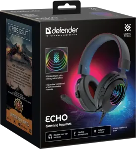 Defender - Gamer fejhallgató Echo