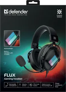 Defender - Gamer fejhallgató Flux
