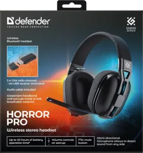 Defender - Vezeték nélküli sztereó headset Horror PRO