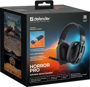 Defender - Vezeték nélküli sztereó headset Horror PRO