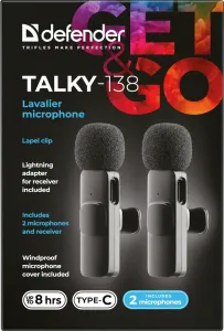 Defender - Csíptetős mikrofonok Talky-138