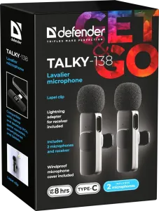 Defender - Csíptetős mikrofonok Talky-138