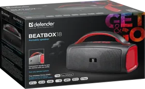 Defender - Hordozható hangszóró Beatbox 18
