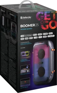 Defender - Hordozható hangszóró Boomer 25
