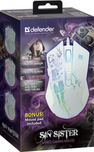 Defender - Vezetékes gamer egér Sin'Sister GM-933