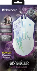 Defender - Vezetékes gamer egér Sin'Sister GM-933