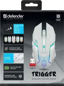 Defender - Vezeték nélküli gamer egér Trigger GM-934