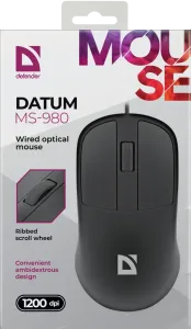 Defender - Vezetékes optikai egér Datum MS-980
