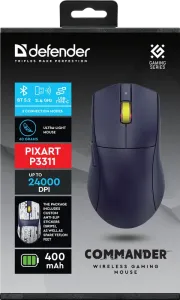 Defender - Vezeték nélküli gamer egér Commander GM-511