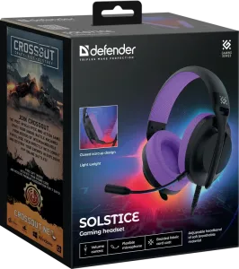 Defender - Gamer fejhallgató Solstice