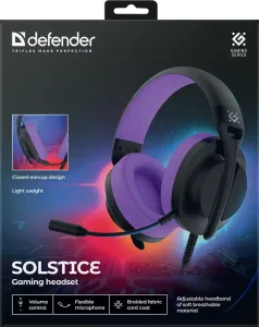 Defender - Gamer fejhallgató Solstice