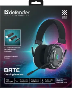 Defender - Gamer fejhallgató Bate