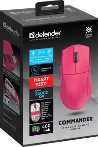 Defender - Vezeték nélküli gamer egér Commander GM-511