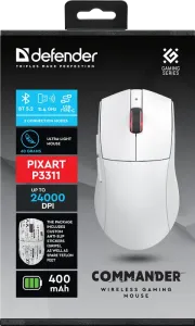 Defender - Vezeték nélküli gamer egér Commander GM-511