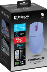 Defender - Vezeték nélküli gamer egér Commander GM-511