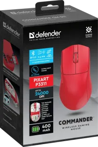 Defender - Vezeték nélküli gamer egér Commander GM-511