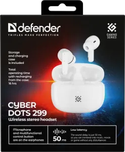 Defender - Vezeték nélküli sztereó headset CyberDots 299