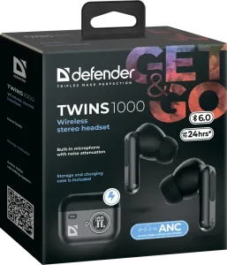 Defender - Vezeték nélküli sztereó headset Twins 1000