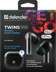Defender - Vezeték nélküli sztereó headset Twins 995