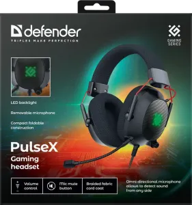 Defender - Gamer fejhallgató PulseX