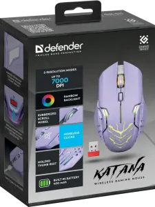 Defender - Vezeték nélküli gamer egér Katana GM-511