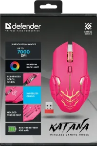 Defender - Vezeték nélküli gamer egér Katana GM-511