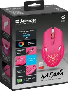 Defender - Vezeték nélküli gamer egér Katana GM-511