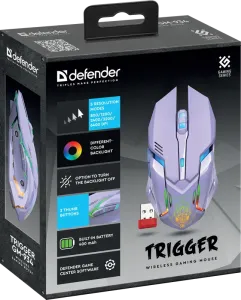 Defender - Vezeték nélküli gamer egér Trigger GM-934