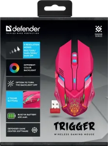 Defender - Vezeték nélküli gamer egér Trigger GM-934