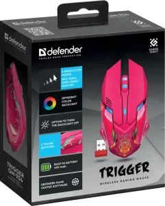 Defender - Vezeték nélküli gamer egér Trigger GM-934