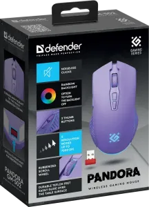 Defender - Vezeték nélküli gamer egér Pandora GM-502
