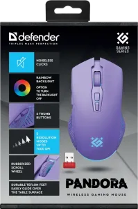 Defender - Vezeték nélküli gamer egér Pandora GM-502