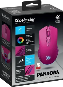 Defender - Vezeték nélküli gamer egér Pandora GM-502