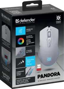 Defender - Vezeték nélküli gamer egér Pandora GM-502