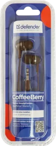 Defender - Fülbe helyezhető fülhallgató Coffee Berry