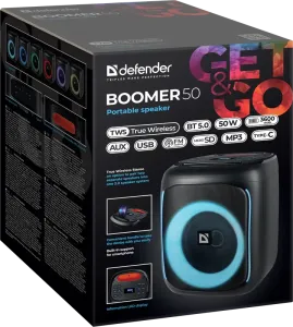 Defender - Hordozható hangszóró Boomer 50
