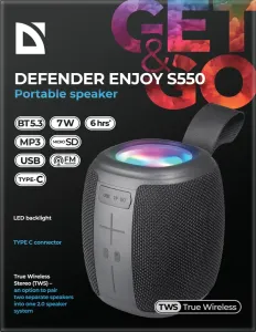 Defender - Hordozható hangszóró Enjoy S550