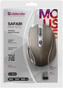 Defender - Vezeték nélküli optikai egér Safari MM-675
