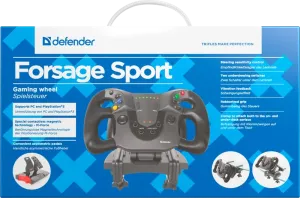 Defender - Gamer kormány FORSAGE SPORT