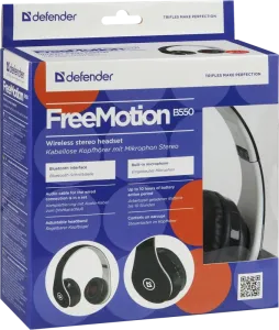Defender - Vezeték nélküli sztereó headset FreeMotion B550