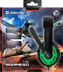 Defender - Gamer fejhallgató Warhead G-300