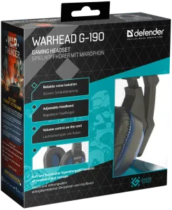 Defender - Gamer fejhallgató Warhead G-190