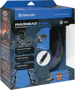 Defender - Gamer fejhallgató Warhead G-400
