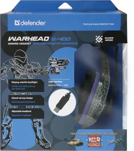 Defender - Gamer fejhallgató Warhead G-400