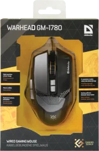 Defender - Vezetékes gamer egér Warhead GM-1780