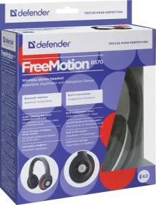 Defender - Vezeték nélküli sztereó headset FreeMotion B570